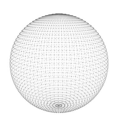 帶有網(wǎng)格多邊形元素抽象圓圈圖片