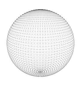 带有网格多边形元素抽象圆圈图片