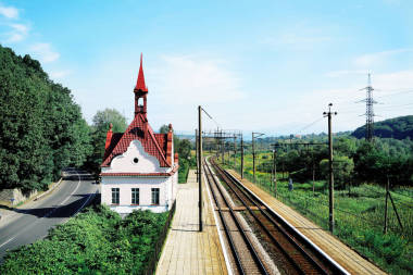 美丽的景色的铁路照片