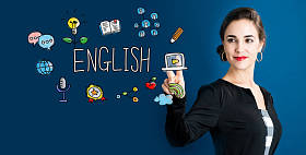 英语概念与商界女强人图片