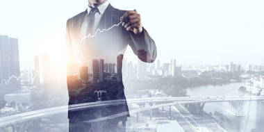 在現(xiàn)代城市背景下的商人?；旌厦襟w