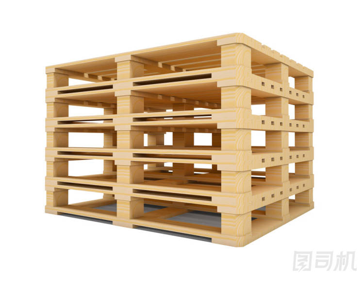 木托盤白色背景上孤立圖片