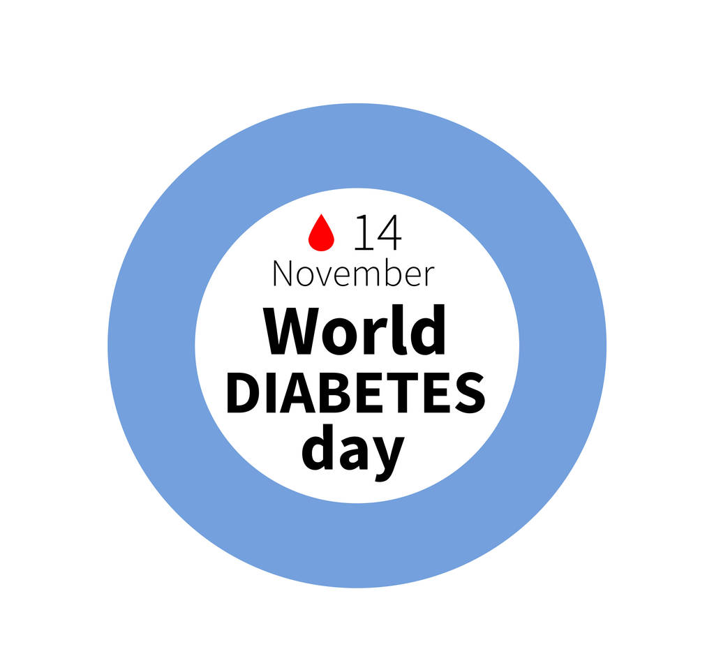 世界糖尿病日,11 月 14 日横幅 世界糖尿病日,11 月 14 日横幅