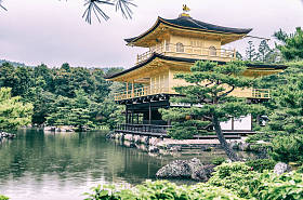在日本京都金阁寺金