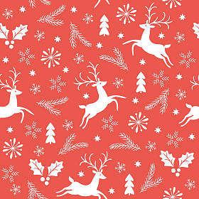 无缝圣诞图案与鹿 照片