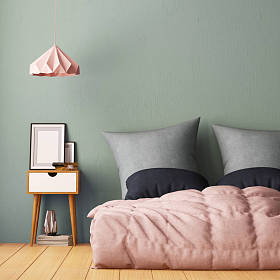 室内装饰卧室。室内的时髦样式