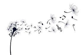 带着音符的蒲公英