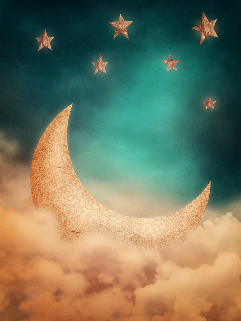 月亮和星星照片 月亮和星星照片