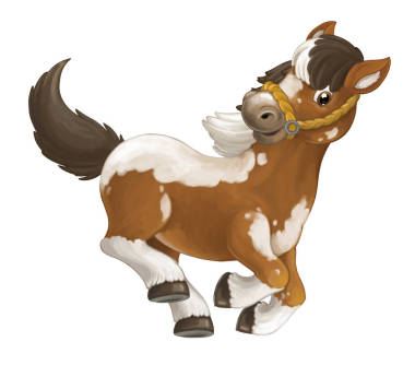 馬是跑、 跳、 微笑和看圖片