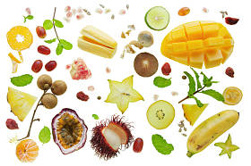 黄色的热带水果