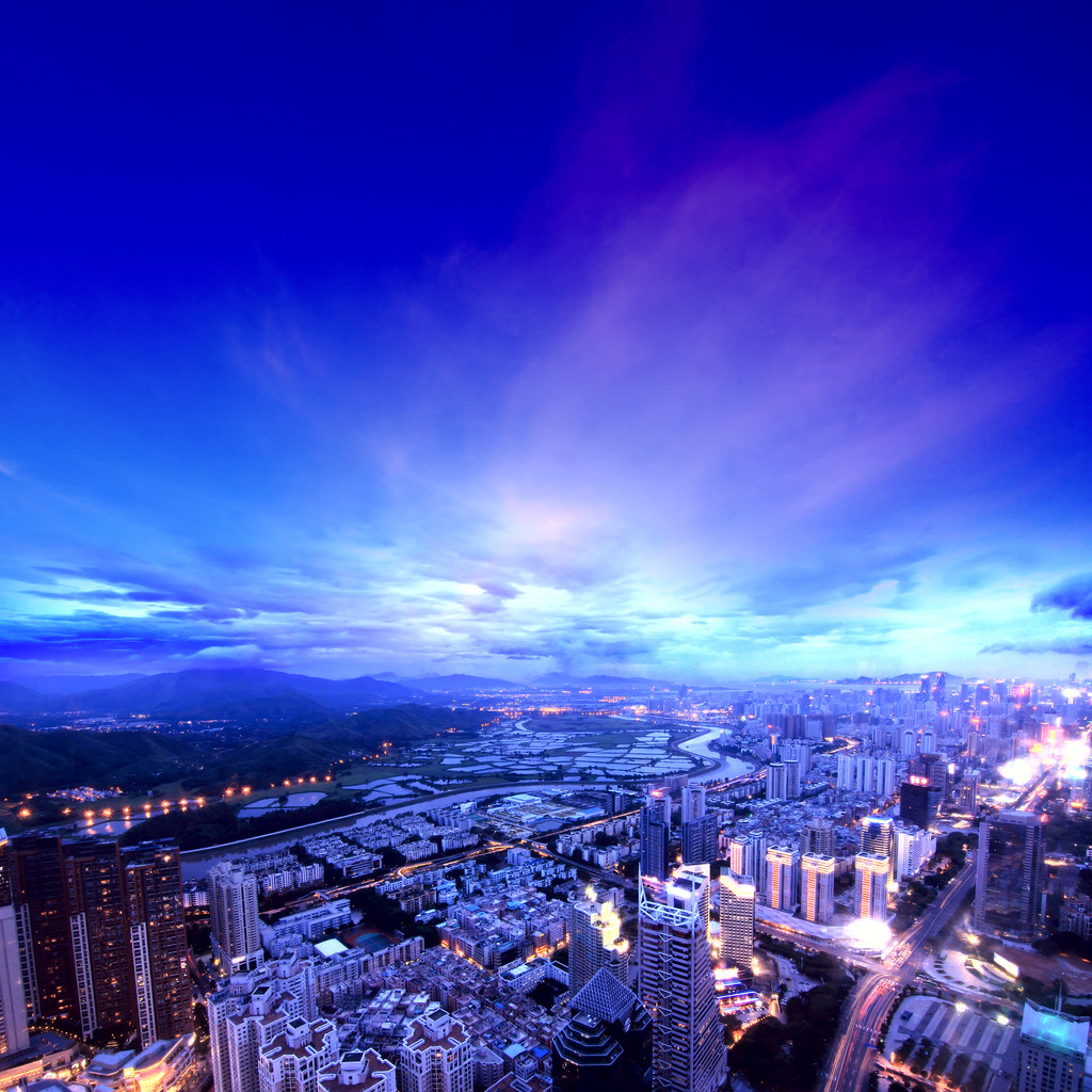 城市鸟瞰图图片