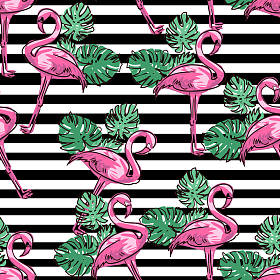 背景火烈鸟素描图片