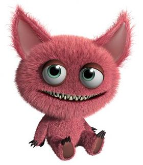 红色的长毛怪物图片