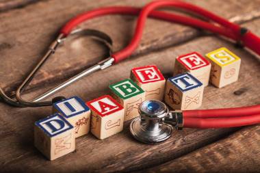 與 word 糖尿病和聽診器的多維數據集