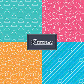 花卉装饰、 圈子和石头纹理