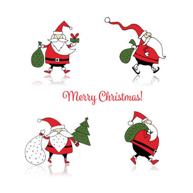 圣诞老人，为你设计素描