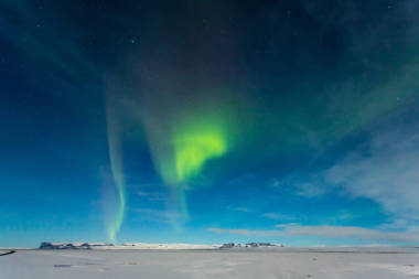 極光或北極光圖片
