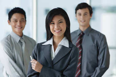 工作同事們的微笑