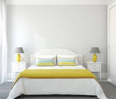 室内装饰卧室。3d 渲染.照片