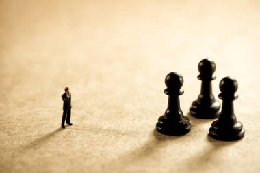 業(yè)務策略的概念。宏觀照片照片