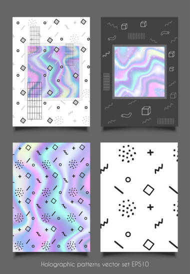 创意插画孟菲斯风格照片