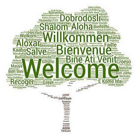 欢迎文字云图片