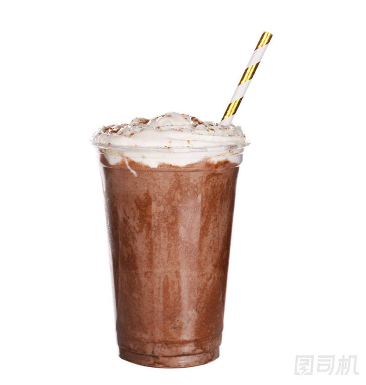 在塑料杯奶昔圖片