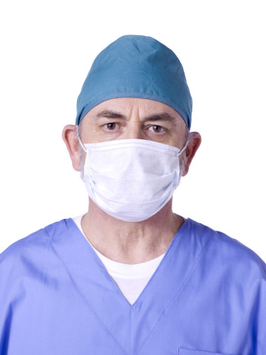 老护士戴着口罩图片