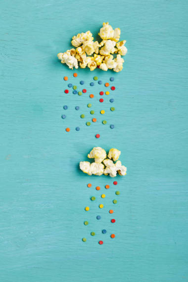 爆米花與彩雨云