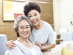 两个高级亚洲女人的画像