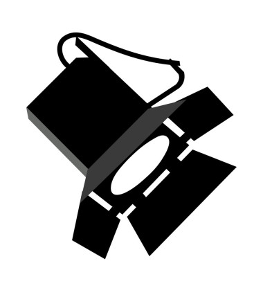 黑色聚光灯图片