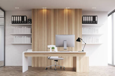 該公司負責人辦公室前面觀圖片