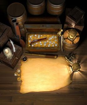 海盗宝藏和地图