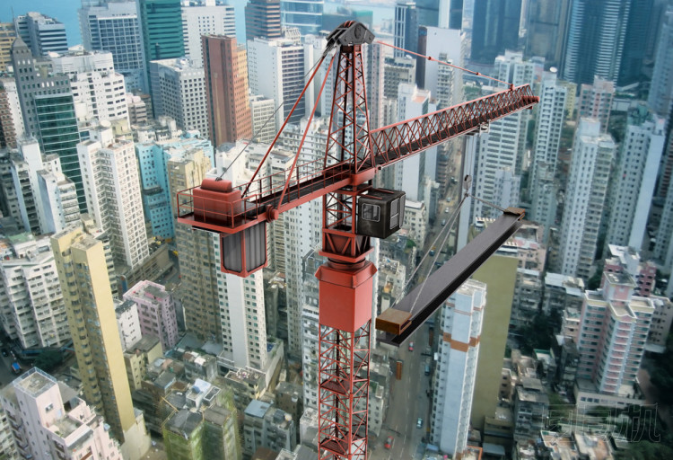上面的建筑起重機(jī)