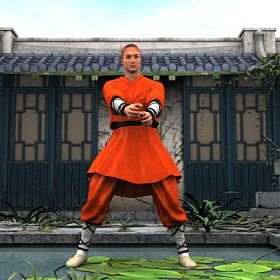3d cg 渲染的功夫大师照片