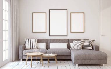 客厅的内政。3d 渲染.图片