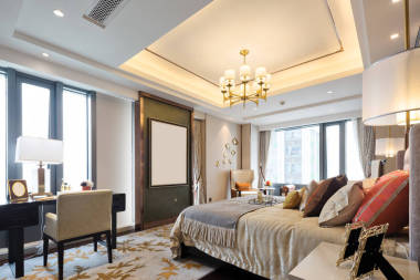 现代卧室的内部图片