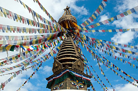 佛教 kathesimbhu 佛塔的顶部