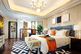 现代卧室的内部图片