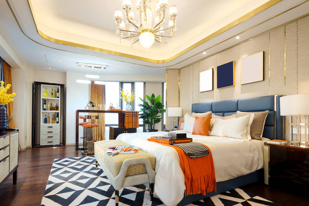 现代卧室的内部图片