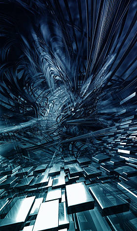 3d 渲染的未来派背景