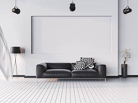 小样室内背景、 现代风格、 3d 渲染