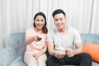 亞洲的年輕夫婦