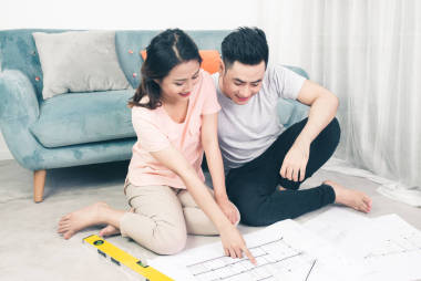 亞洲的年輕夫婦圖片