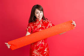 美丽女人穿旗袍