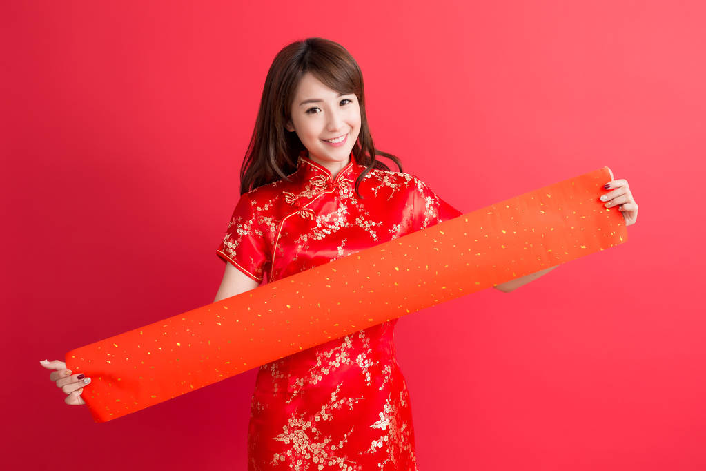美丽女人穿旗袍