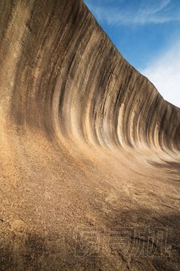 在西澳大利亞的波浪巖圖片