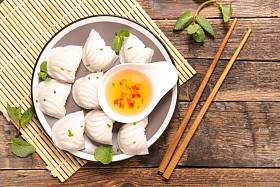 中国-泰国菜点心饺子图片