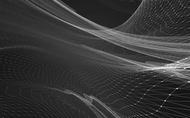 抽象的多邊形空間低聚黑暗的背景，3d 渲染