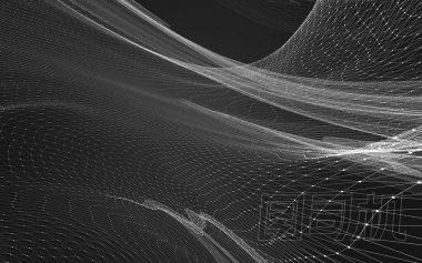 抽象的多邊形空間低聚黑暗的背景，3d 渲染